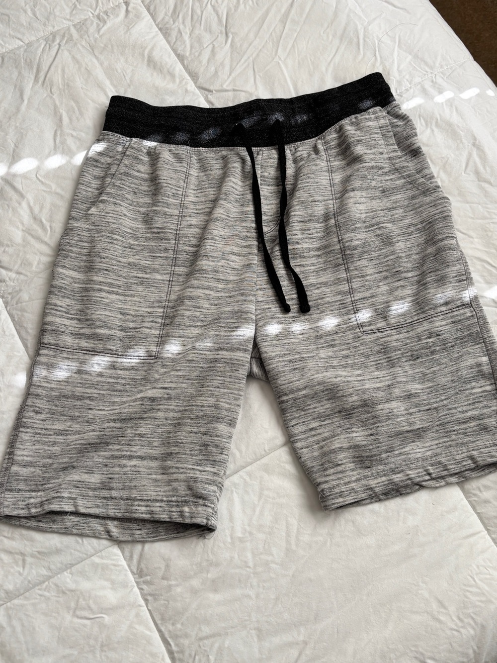 Brooklyn Cloth Mfg Men’s  Heather Gray Drawstring Lounge Shorts Size M